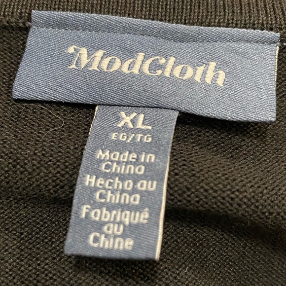 Modcloth Marsha Marsha Rainbow Stripe Long Sleeve Sweater Dress Collar NWT - Picture 4 of 10